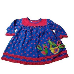 Peaches n Cream Peacock dress 24 months